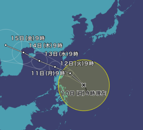 台風18号2021ウェザーニュース最新
